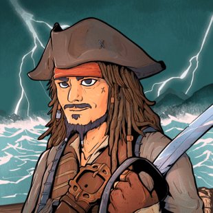 Legendary Black Flag pirate