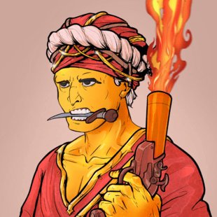 Keeper's pirate portrait